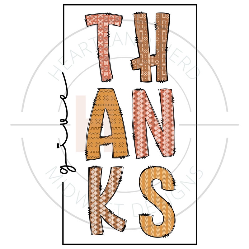Give Thanks Letters - Etsy