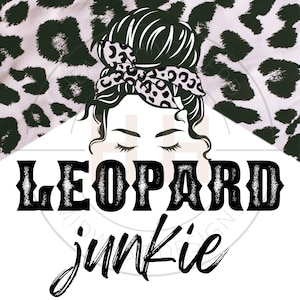 Leopard Junkie PNG | Cigarette Top Leopard Sublimation | Leopard Print Graphic Design