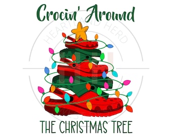 Crocin' Around the Christmas Tree PNG | Christmas Sublimation Design | T-Shirt Graphic Design