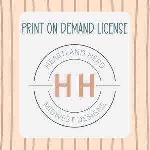 Print On Demand License | ENTIRE SHOP | Use our Designs for POD