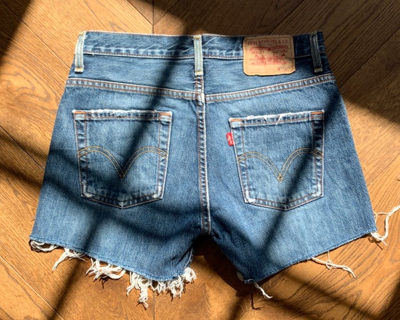 Vintage LEVIS 90s Jean Shorts / High Waisted 507 Classic Blue - Etsy