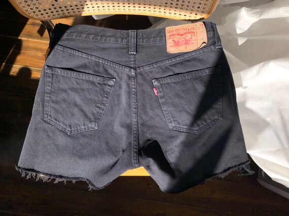 levis shorts 501 black