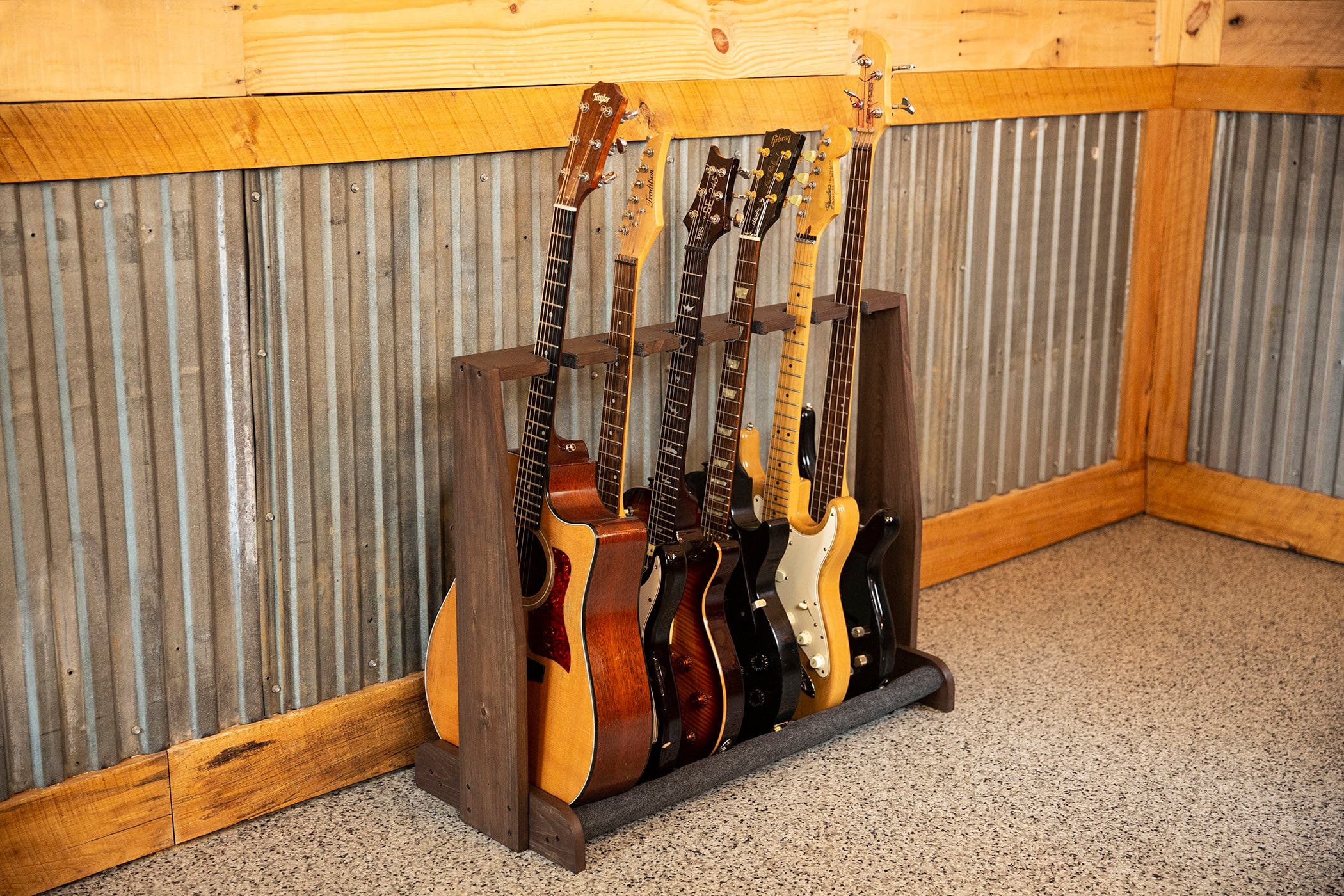 Wooden Guitar Stand, Guitar Rack, Multi-guitar Holder 