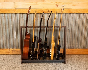 Wooden Guitar Stand, Guitar Rack, Multi-Guitar Holder