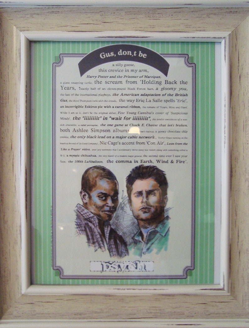 Psych Gus Don't Be Psych Quotes Shawn and Gus Quotes Etsy