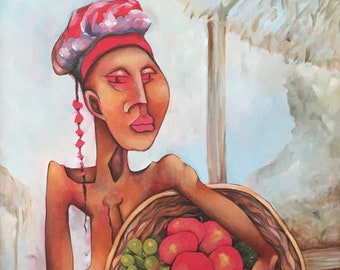 Woman with Fruit Basket