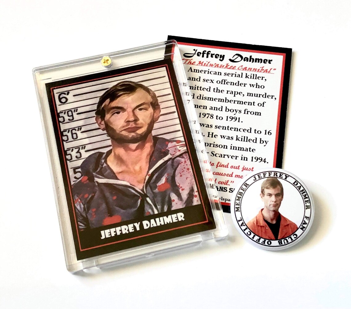 Jeffrey Dahmer Horrible Human Crime Cards collectors carte | Etsy