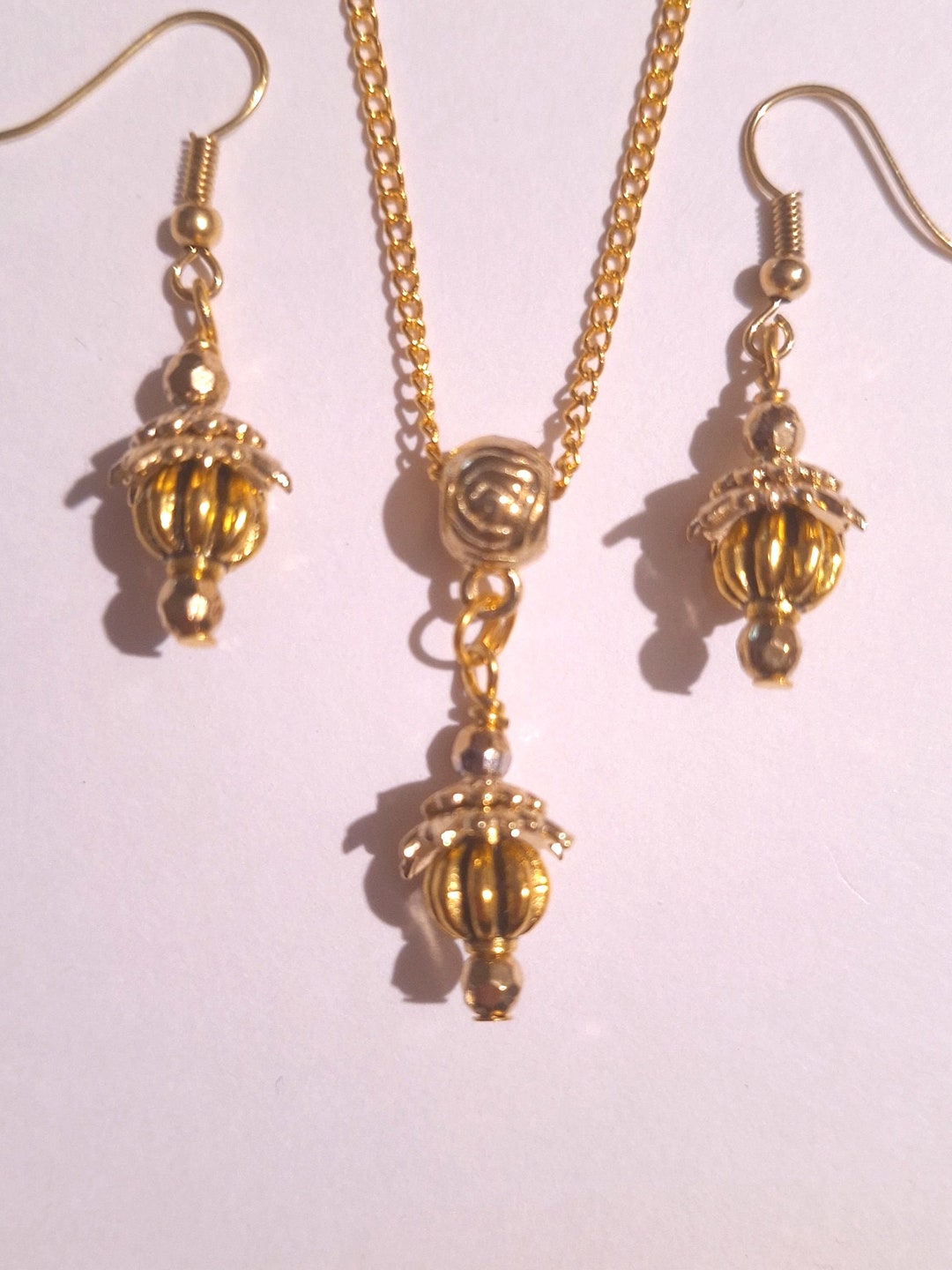 Victorian Jewelry and Earrings Set