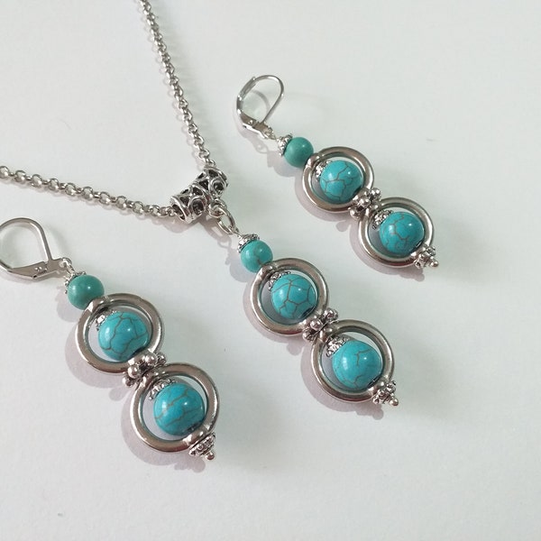 Buy Turquoise Jewelry Set Online Etsy