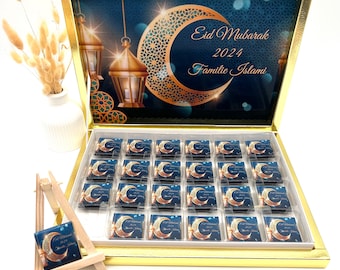Schokobox personalisiert Mubarek Eid Mubarak Gastgeschenk geschenkidee Mekka Ramadan