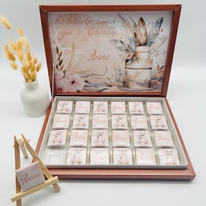 Chocolate box personalized guest gift children&#39;s birthday baptism wedding birth circumcision baby shower baby party