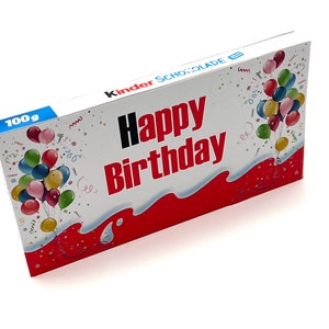 Adesivi/Decalcomanie/Buon Compleanno/Compleanno/Cioccolato per bambini
