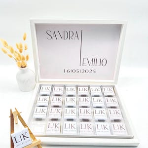 Chocolate box personalized in gold, silver, or light blue for wedding Düğün Hediyesi engagements guest gifts chocolate box chocolate