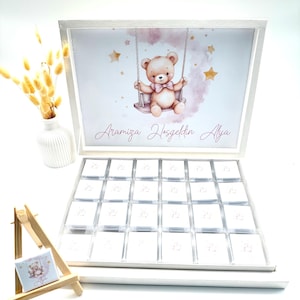 Chocolate box personalized guest gift children&#39;s birthday baptism wedding birth circumcision baby shower baby party