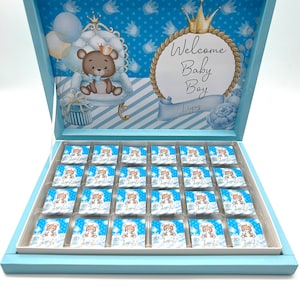 Chocolade doos gepersonaliseerd chocolade gast cadeau kinder verjaardag doop bruiloft geboorte