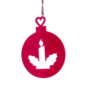 Personalised Christmas Tree Decoration, Christmas Candle decoration, Tree decor, Tree decoration, decoration 2021, Unique Decoration.