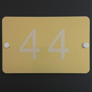 Aluminium Composite House Sign with Fixtures