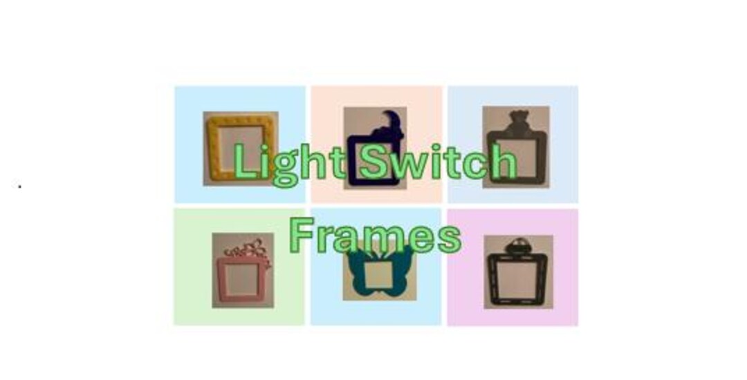 Light Switch Frames - Various Designs and Colours - Etsy