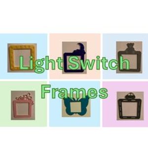 Light Switch Frames - Various designs and colours