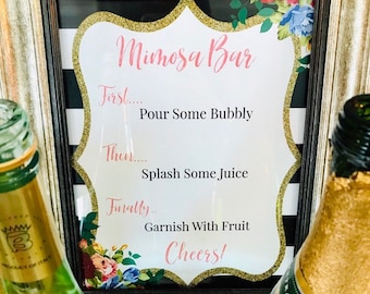 Mimosa Bar Sign **INSTANT DOWNLOAD**