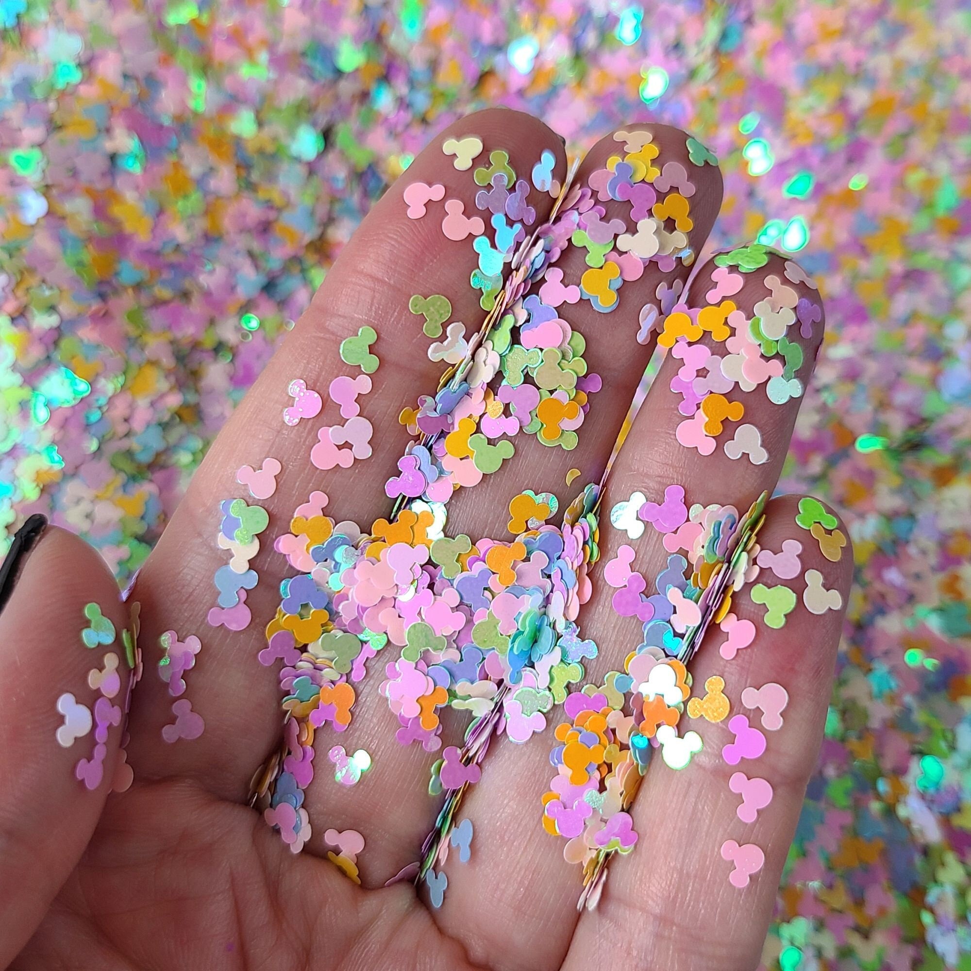 Chunky Colors Bulk Glitter 50grams 24 Colors POLYESTER HOLOGRAPHIC Chunky  Holographic Glitter Nail Sequins Glitter Flakes Mix -#