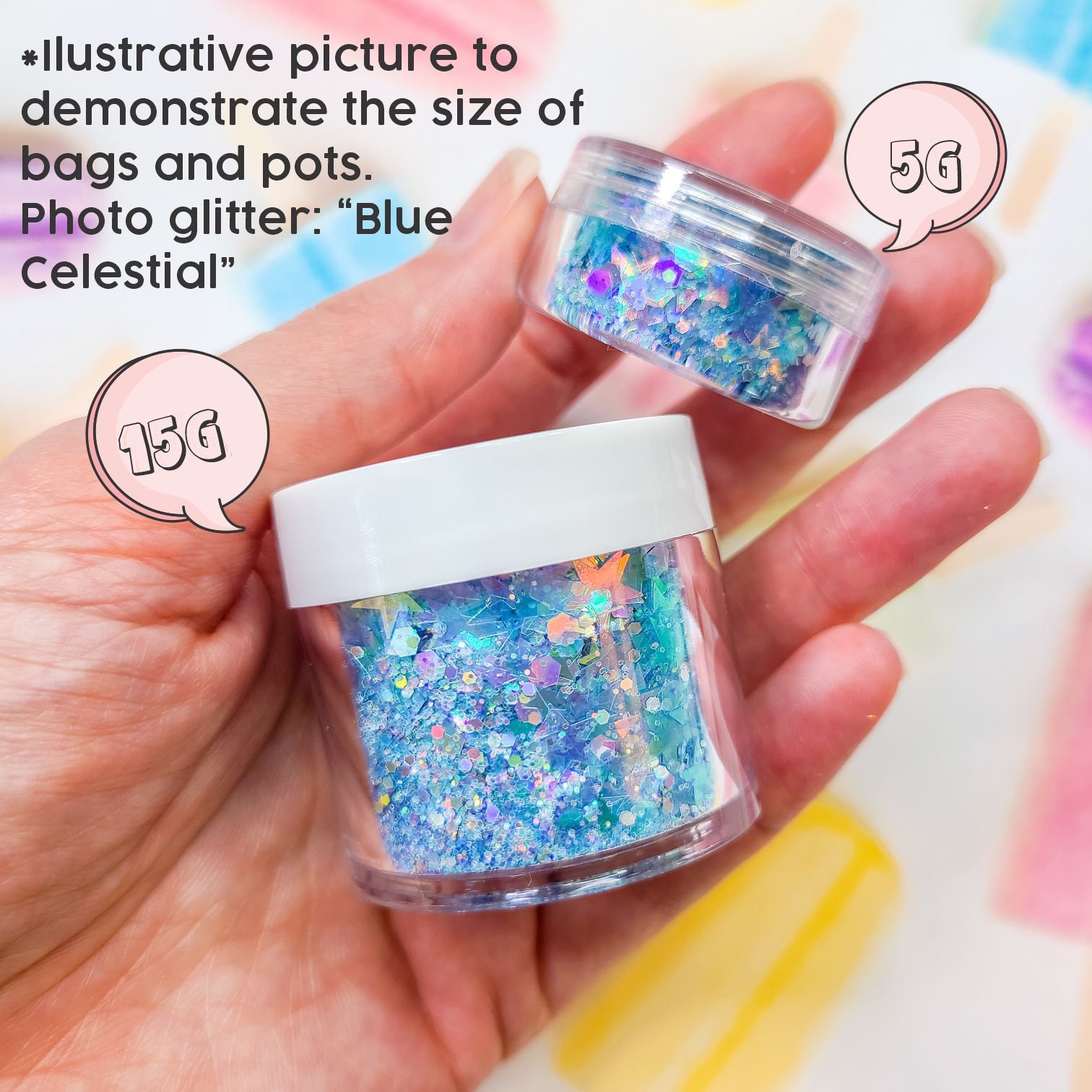 Silver Star Chunky Glitter Mix, Glitter for Face Body Hair Nail Art, Glitter  for Tumbler Resin, Craft Glitter Supplier, Majestic Glitter 