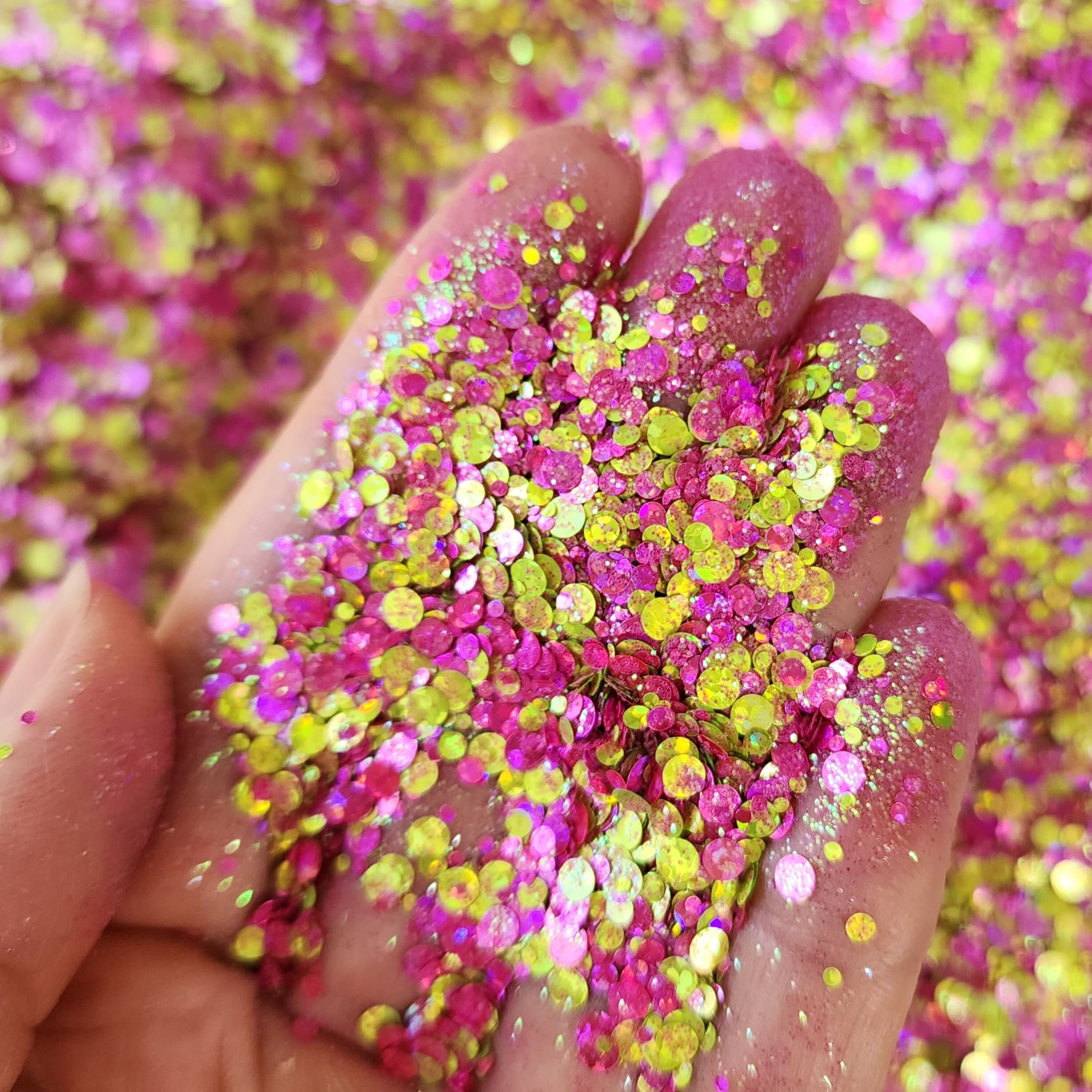 Iridescent Pink Chunky Glitter Mix for Face Body Hair Nail Art, Loose  Glitter for Tumbler Resin, Craft Glitter Supplier, Pink Fairy Glitter 