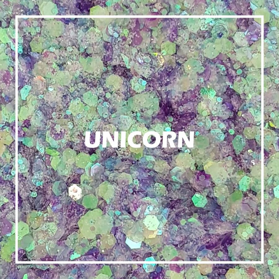Iridescent Purple chunky glitter mix | Glitter face body hair nail ar…