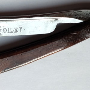 MORLEY BROTHERS Vintage Straight Razor 5/8 Blade Jimps Etched