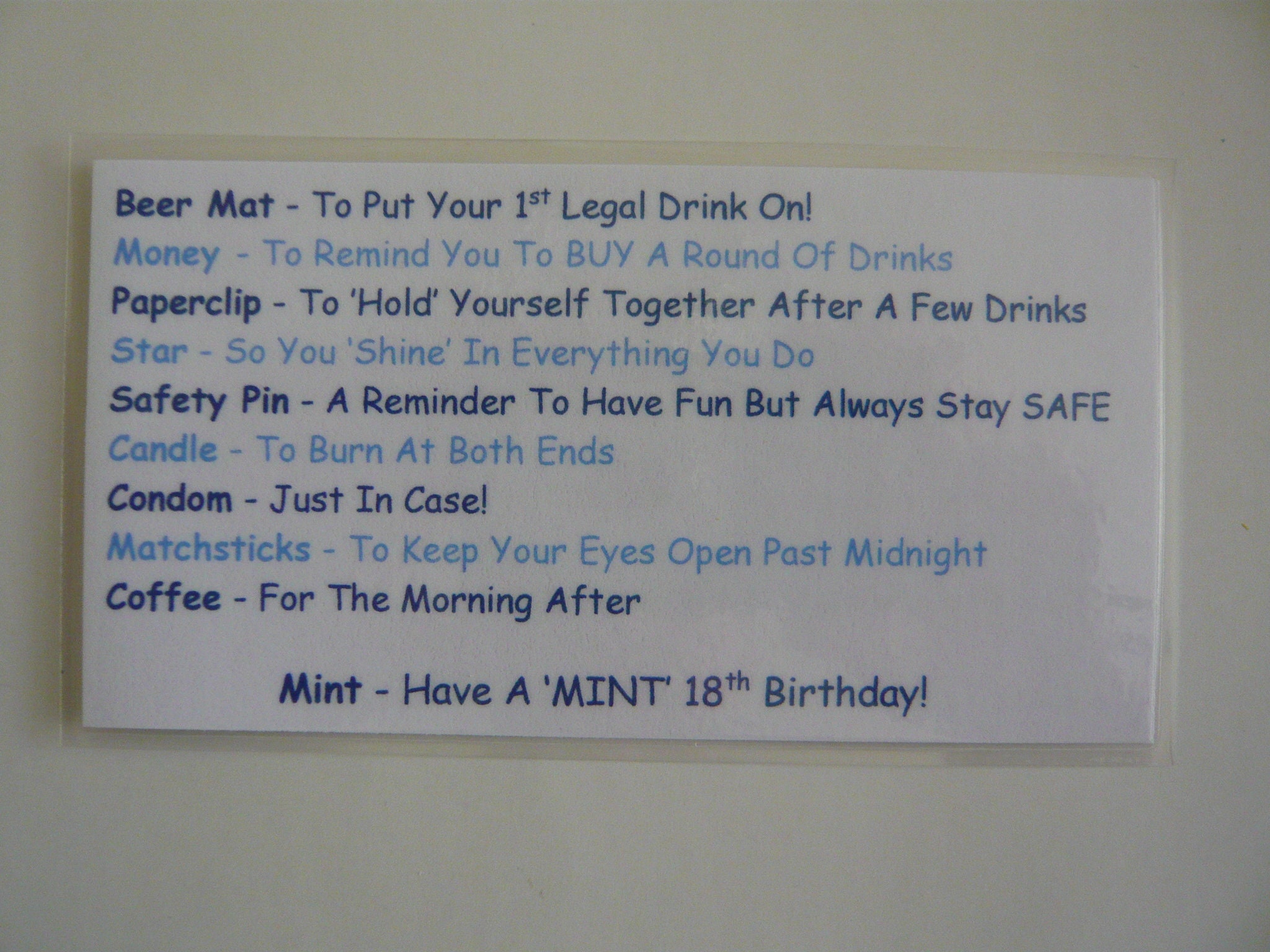 18th birthday sales survival kit boy