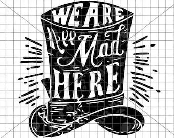 Download Mad hatter svg | Etsy