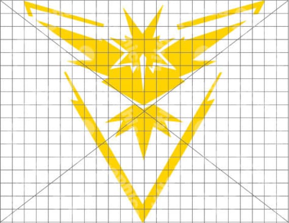 Pokemon Go Team Instinct Logo Zapdos Svg Etsy