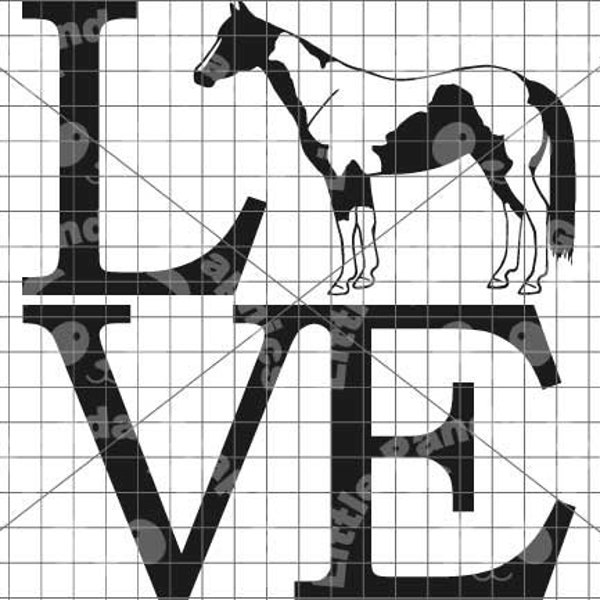 Love my Paint Horse svg eps ai dxf pdf png