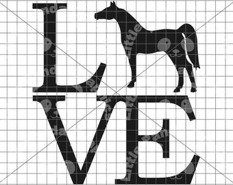 Love my Arabian Horse svg eps ai dxf pdf png