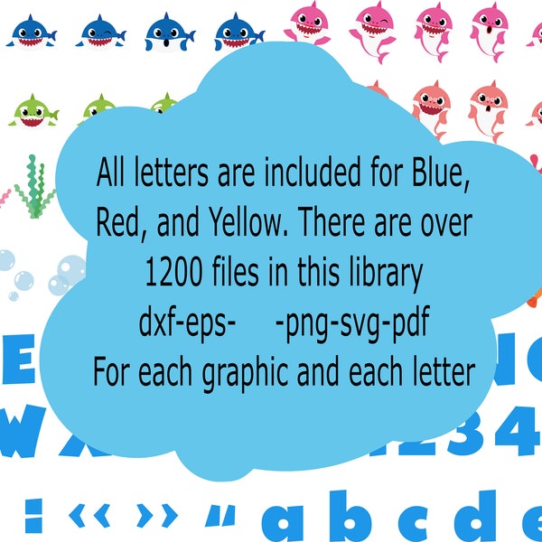 Baby Shark MEGA SET - Cricut & Cameo Compatible