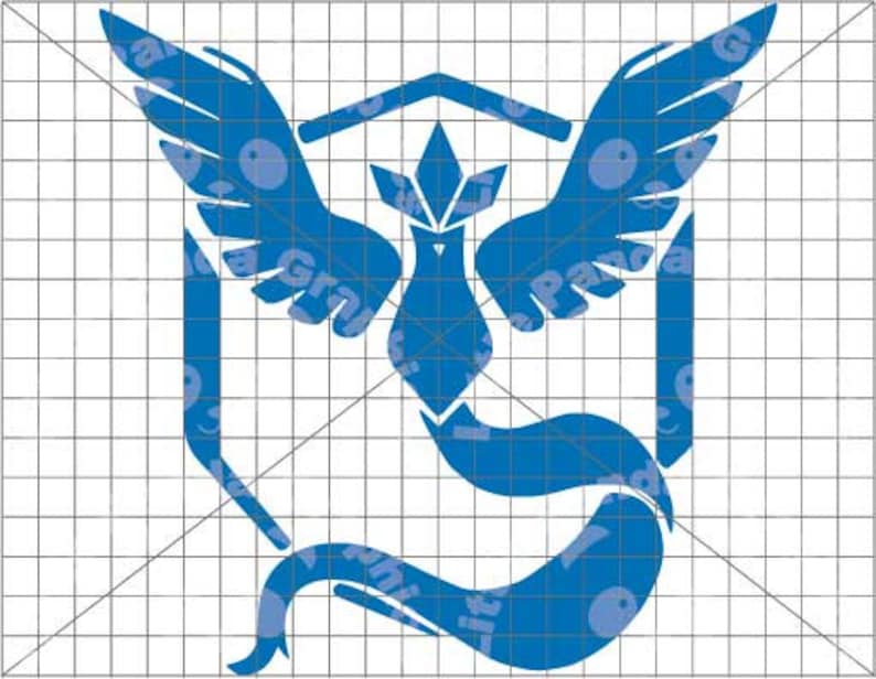 Pokemon Go Team Mystic Logo Articuno SVG | Etsy