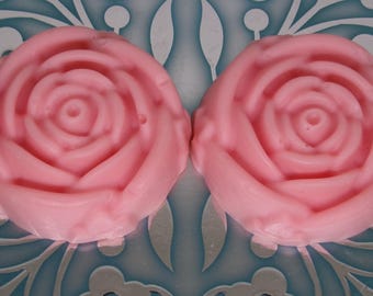 Handmade Rose Lotion Bar | Coconut Oil & Shea Butter, 2 oz