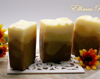 Handmade Turmeric Soap – Natural Citrus Bar – Brightening Skin Care – Artisan Cold Process Soap