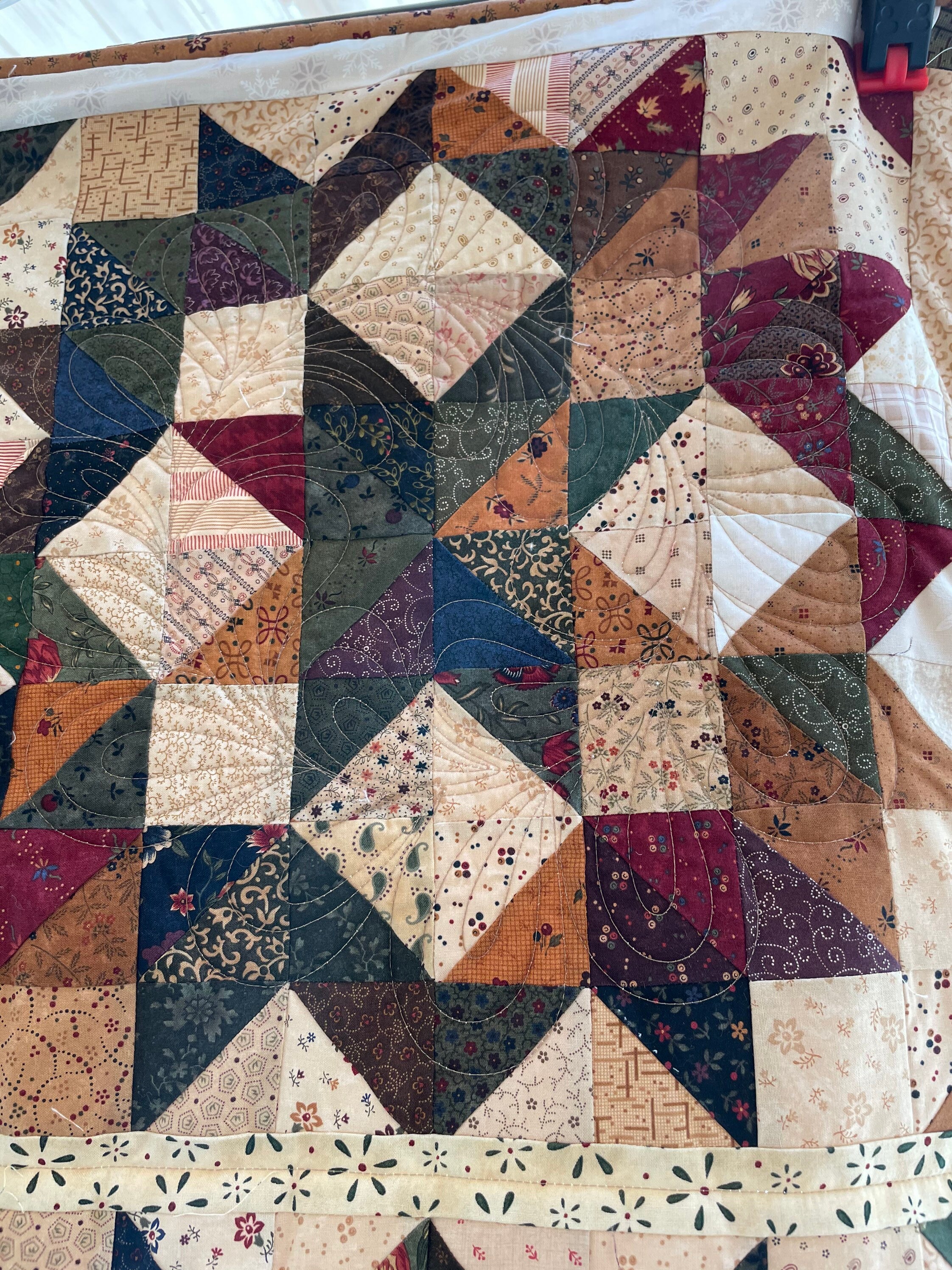 Wagon Wheel Quilt Block Piecework Quilt for Sale Etsy UK