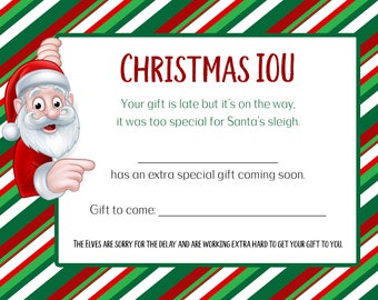 funny iou printable printable vouchers template business card santa iou