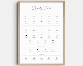 Laundry Symbols Guide Printable
