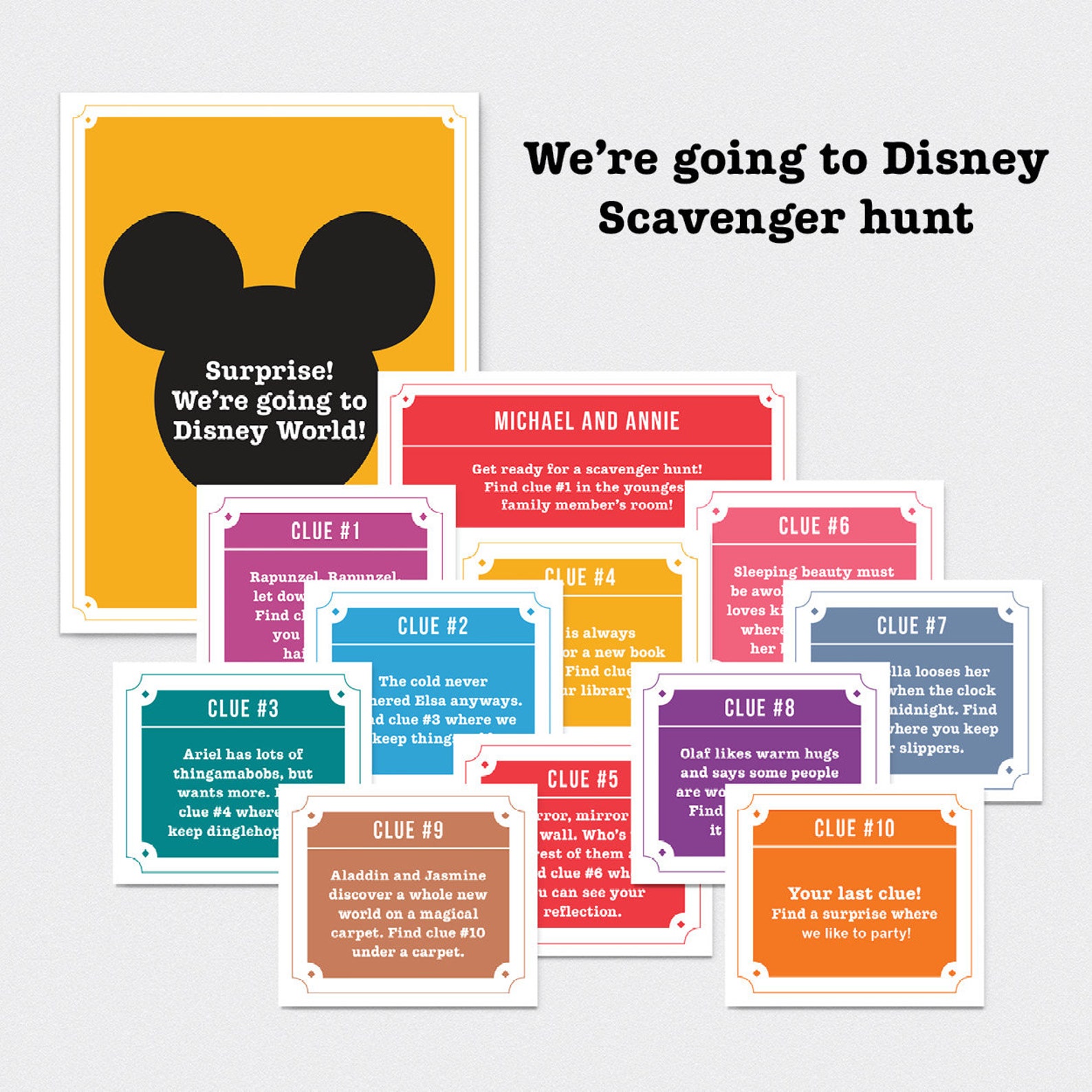 Magic Trip Reveal Scavenger Hunt, Editable Scavenger Hunt, Download PDF ...