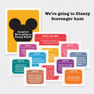 Magic Trip Reveal Scavenger Hunt, Editable Scavenger Hunt, Download PDF, Print at home!, Modern Magic Scavenger Hunt