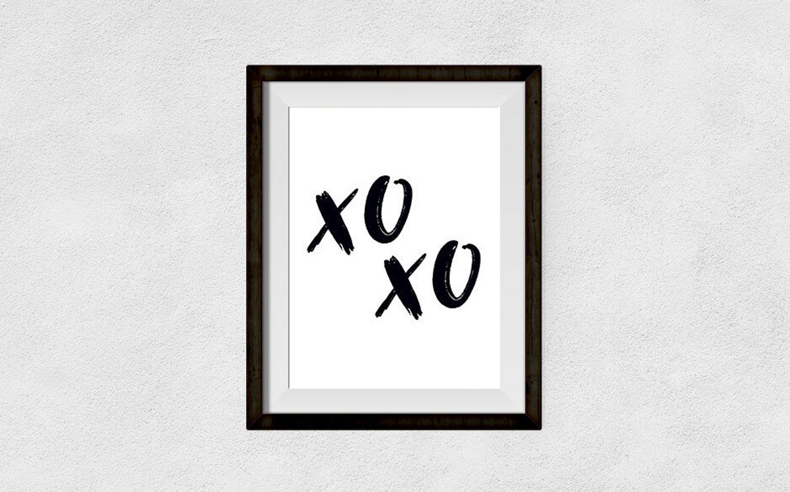 XOXO PRINTABLE Wall Art Instant Download Black and White | Etsy
