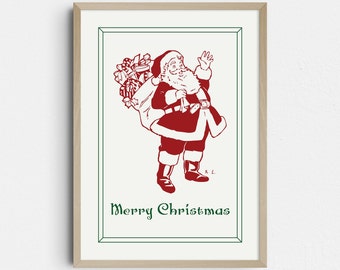 Vintage Santa Printable