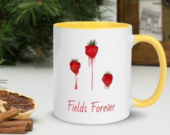 Erdbeerfelder für immer Kaffeetasse - Beatles John Lennon Art
