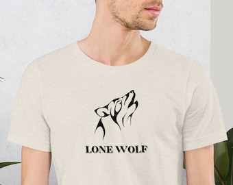 Lone Wolf T-shirt: Vintage-inspiriertes Rock-T-Shirt