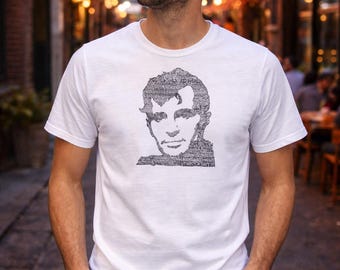 Jack Kerouac T-shirt: Vintage Inspired Poetry Tee, Unisex Graphic T-Shirt, Vintage Style Cotton Tee