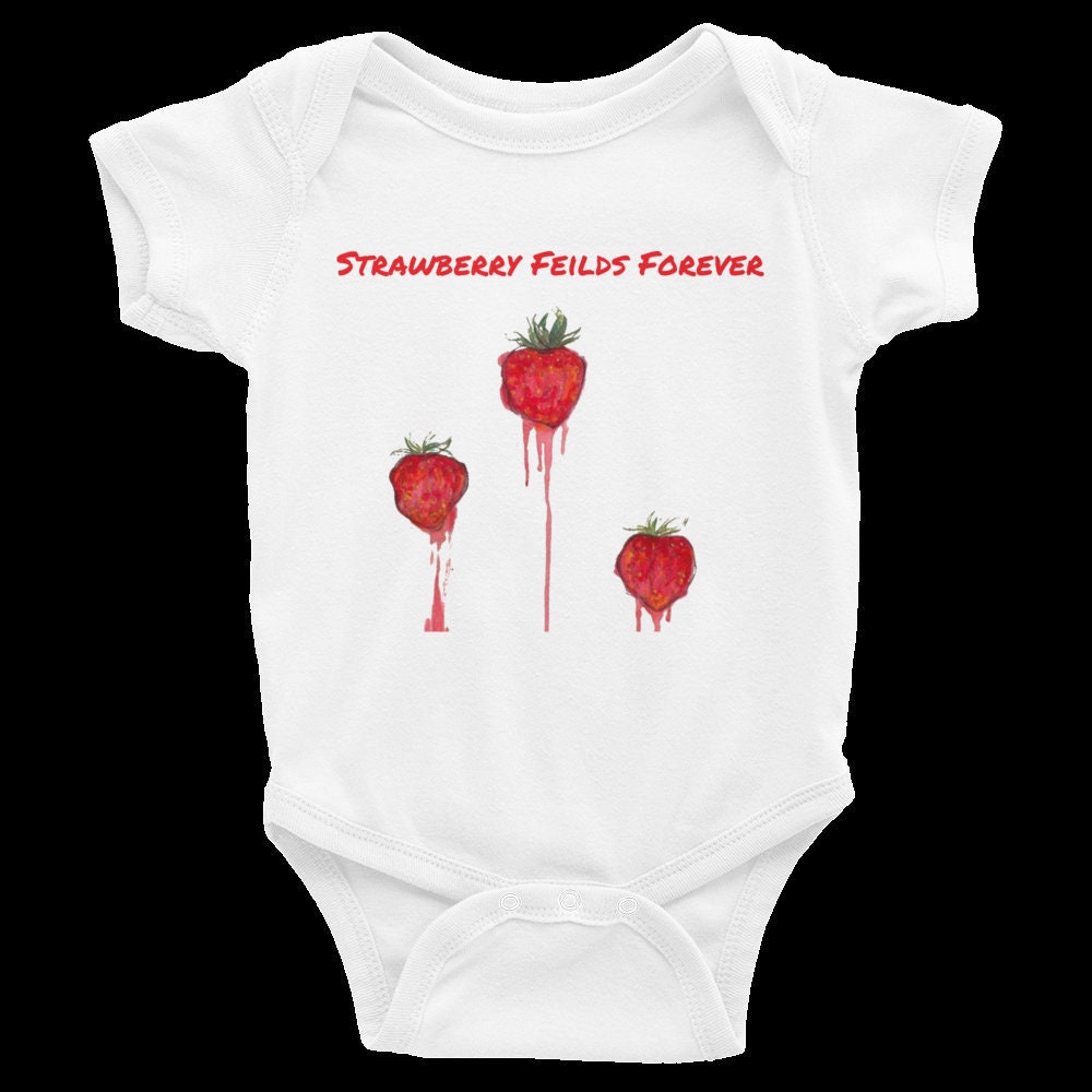 Twin Peaks Baby One Onesie — Studio · Strawberry Fields Baby Bodysuit: John Lennon Lyrics, Rock n' Roll Gift view