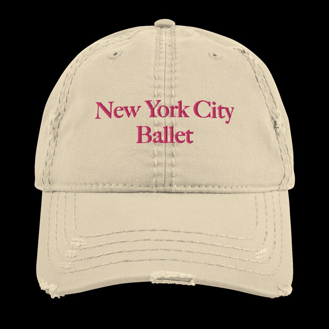 New York City Ballet Distressed Embroidered Hat - Etsy